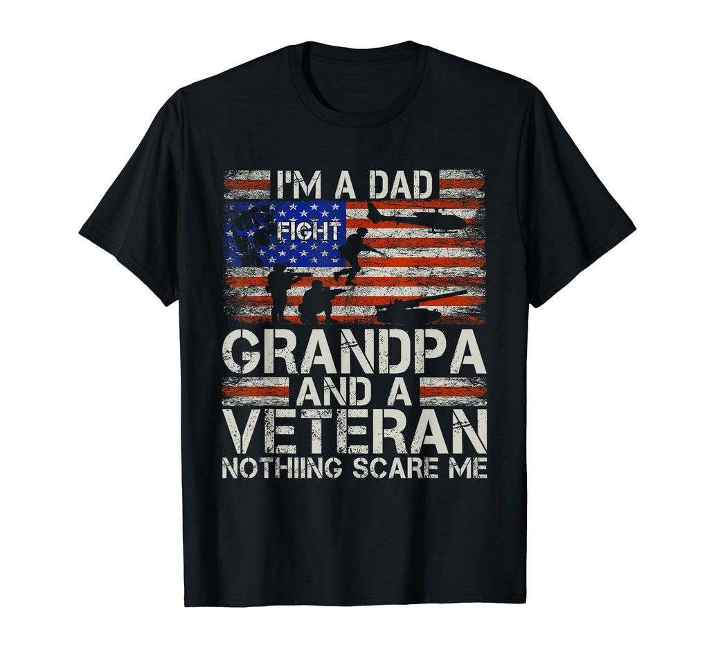 Im Dad Grandpa And Veteran Funny Dad Papa T-Shirt - Trendy Graphic Unisex - T-Shirt, Sweatshirt, Hoodie