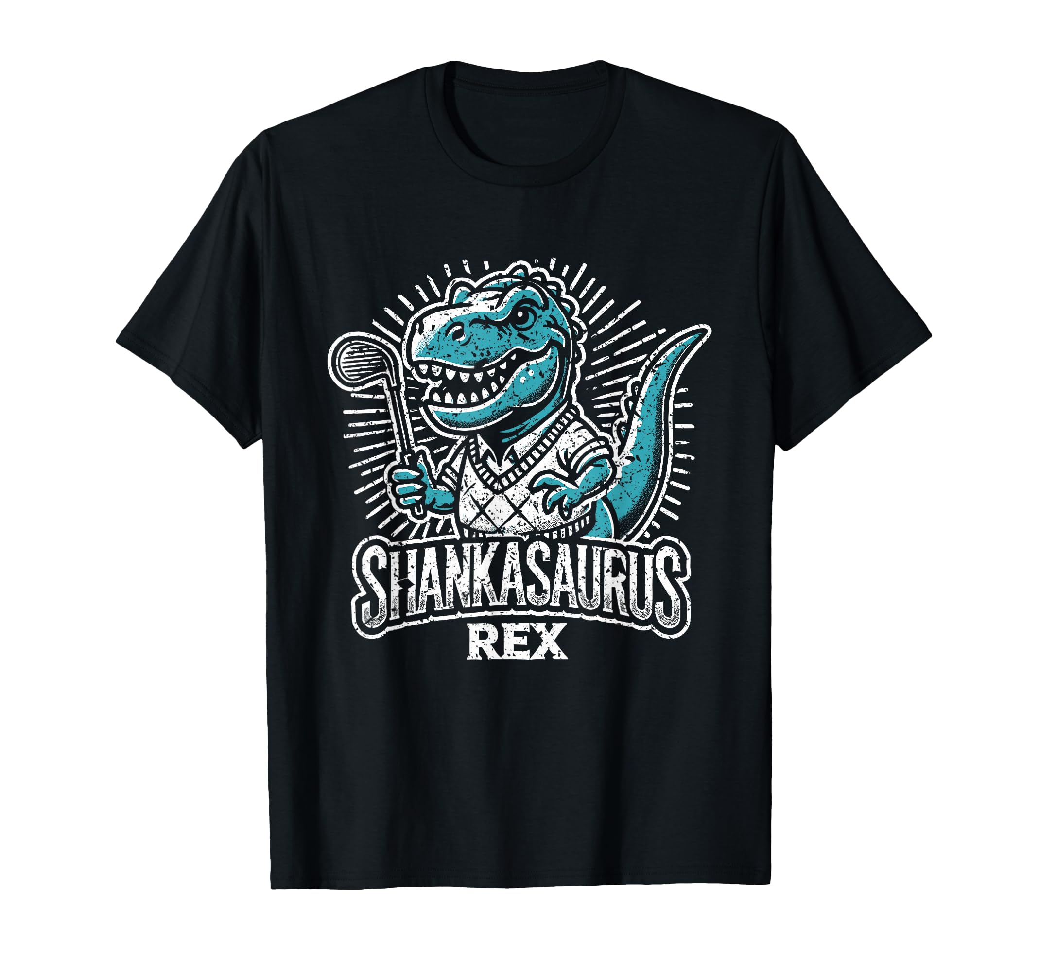 Funny Golf Shankasaurus Rex Gag Dad T-Shirt - Minimalist Print Men Women - T-Shirt, Sweatshirt, Hoodie