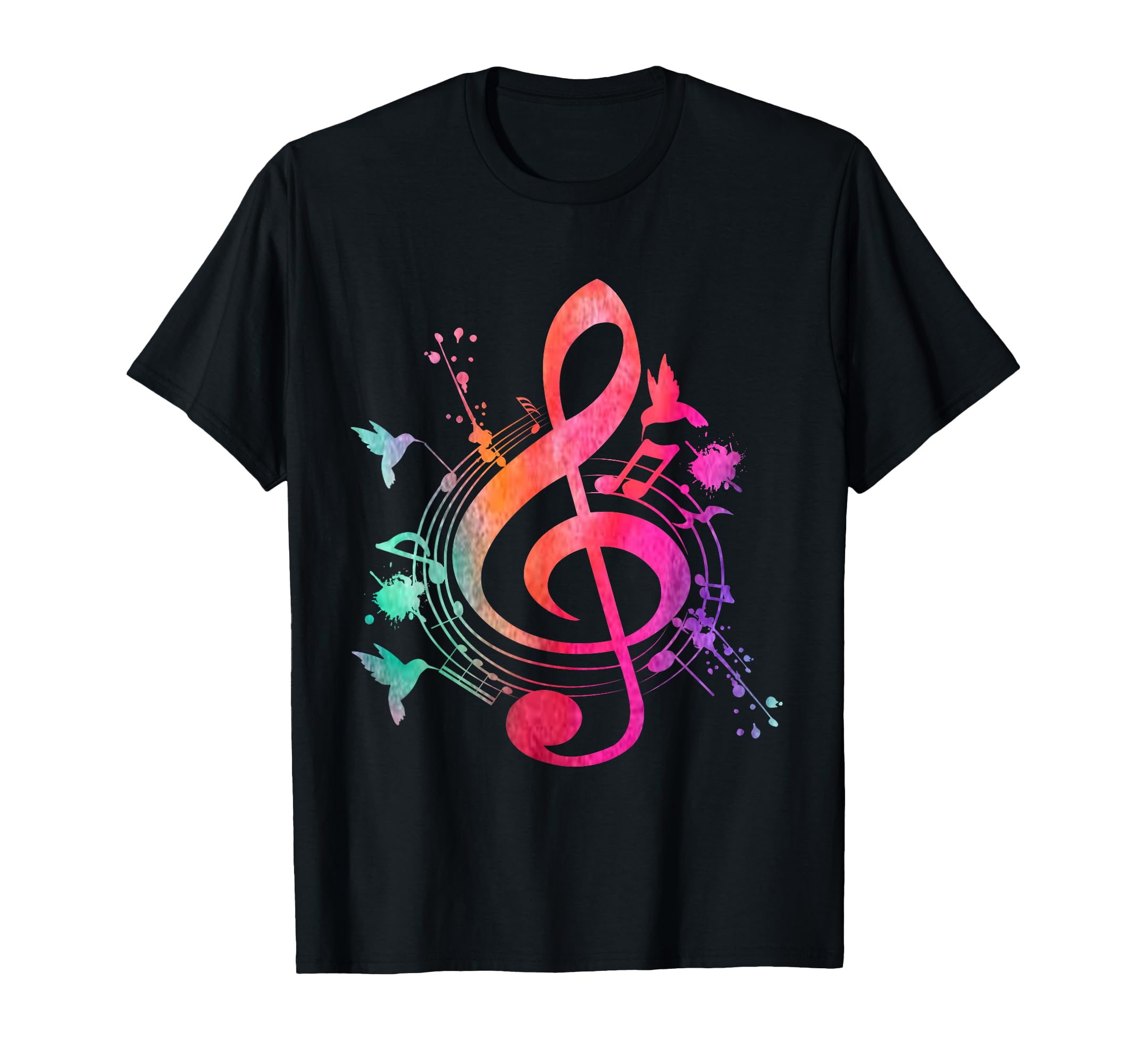 Musical Instrument Treble Clef Bird T-Shirt - Fun Novelty Design Men Women - T-Shirt, Sweatshirt, Hoodie