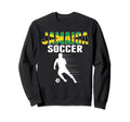 Jamaica Soccer Fans Jersey Sweatshirt - Minimalist Print Men Women - T-Shirt, Sweatshirt, Hoodie