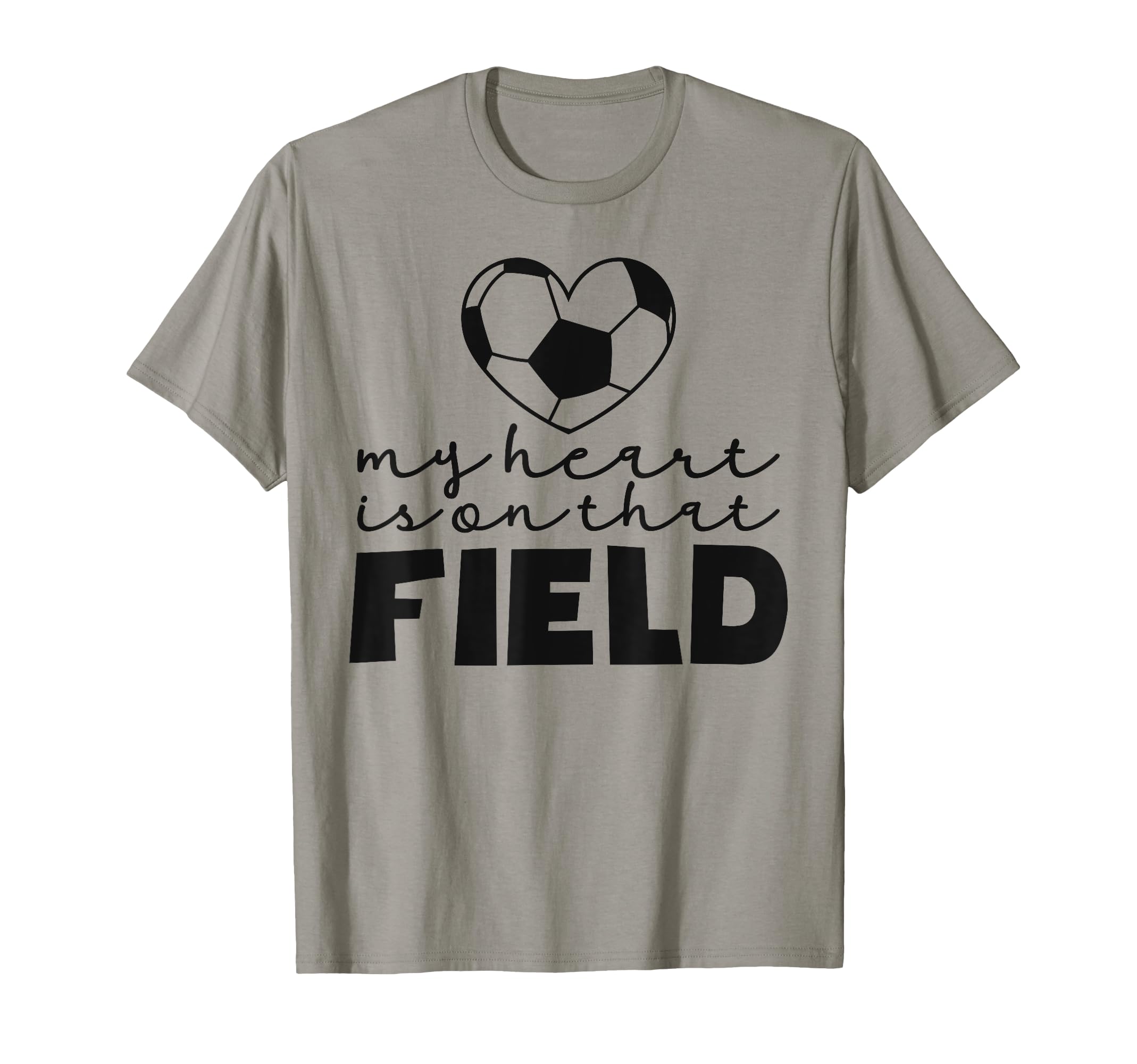 My Heart Is That Field Soccer Mom T-Shirt - Trendy Graphic for Adults - T-Shirt, Sweatshirt, Hoodie