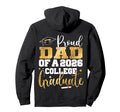 Proud Dad 2026 Graduate College Hoodie - Custom Art Print Unisex - T-Shirt, Sweatshirt, Hoodie