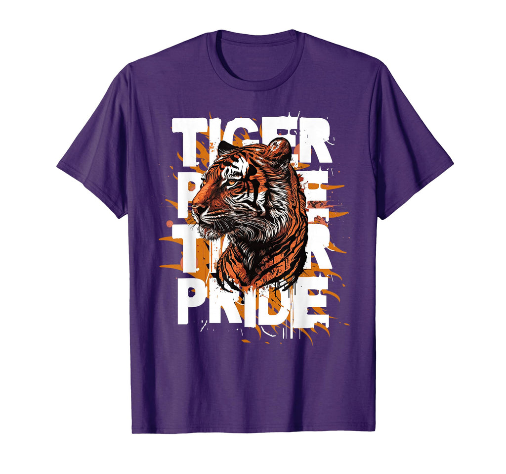 Tiger Pride Day Mom Dad Tigers T-Shirt - Casual Everyday Wear for Adults - T-Shirt, Sweatshirt, Hoodie