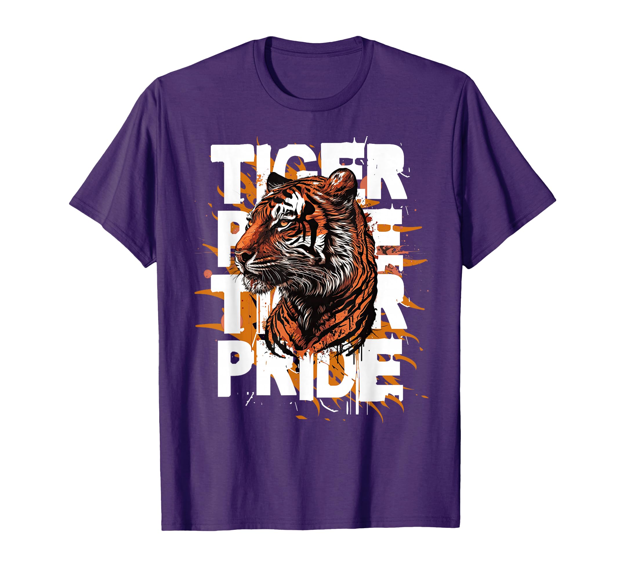 Tiger Pride Day Mom Dad Tigers T-Shirt - Casual Everyday Wear for Adults - T-Shirt, Sweatshirt, Hoodie