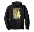 My Daughter Has Your Back Proud Army Hoodie - Aesthetic Graphic Men Women - T-Shirt, Sweatshirt, Hoodie