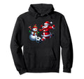 Football Santa Playing Soccer Hoodie - Minimalist Print for Adults - T-Shirt, Sweatshirt, Hoodie