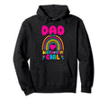 Dad Birth Yay Birthday Boho Rainbow Bday Hoodie - Novelty Apparel Unisex - T-Shirt, Sweatshirt, Hoodie