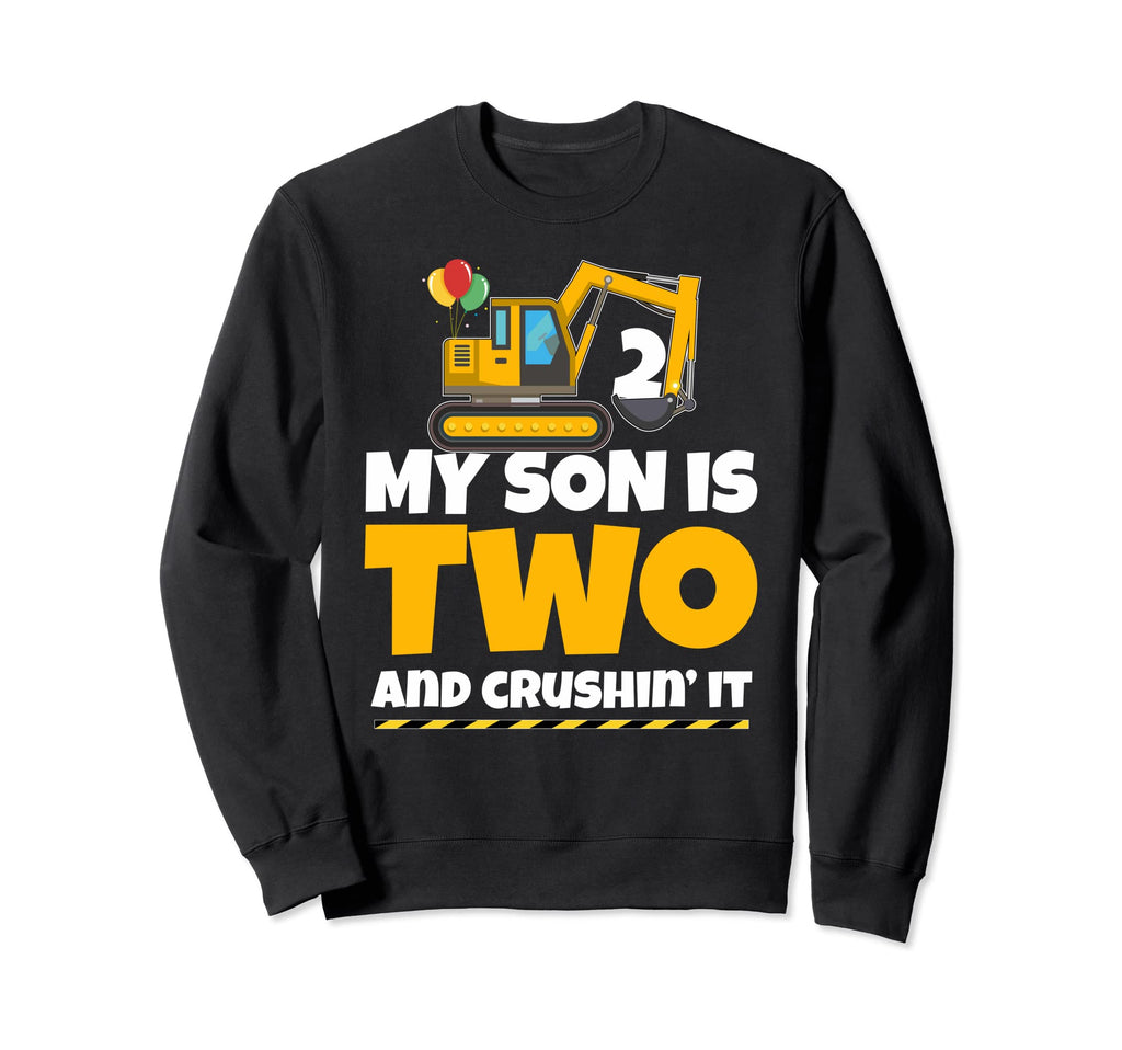 Construction Birthday Party 2 Year Sweatshirt - Novelty Apparel Men Women - T-Shirt, Sweatshirt, Hoodie