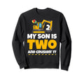 Construction Birthday Party 2 Year Sweatshirt - Novelty Apparel Men Women - T-Shirt, Sweatshirt, Hoodie
