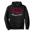 Momma Bear Pajama Red Buffalo Plaid Hoodie - Streetwear Style for Adults - T-Shirt, Sweatshirt, Hoodie