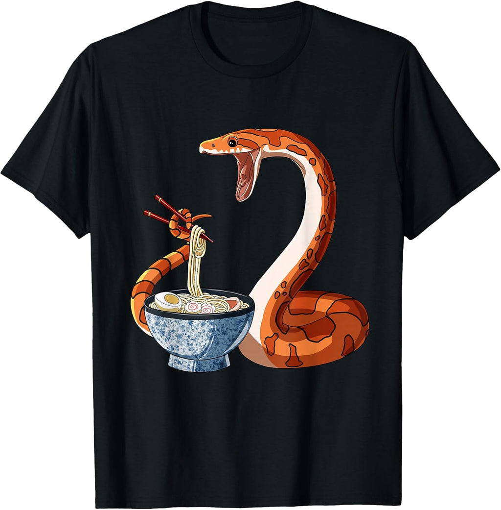 Funny Japanese Kawaii Ramen Corn Snake - Adult & Kids T-Shirts, Sweatshirts & Hoodies apparel design preview 1