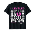 I Leveled Up To Daddy 2023 Soon To Be T-Shirt - Custom Art Print Men Women - T-Shirt, Sweatshirt, Hoodie