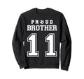 Number 11 Custom Proud Soccer Sweatshirt - Minimalist Print Men Women - T-Shirt, Sweatshirt, Hoodie