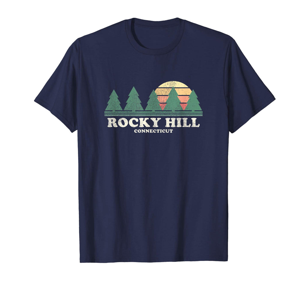 Rocky Hill Ct Throwback 70S T-Shirt - Minimalist Print for Adults - T-Shirt, Sweatshirt, Hoodie