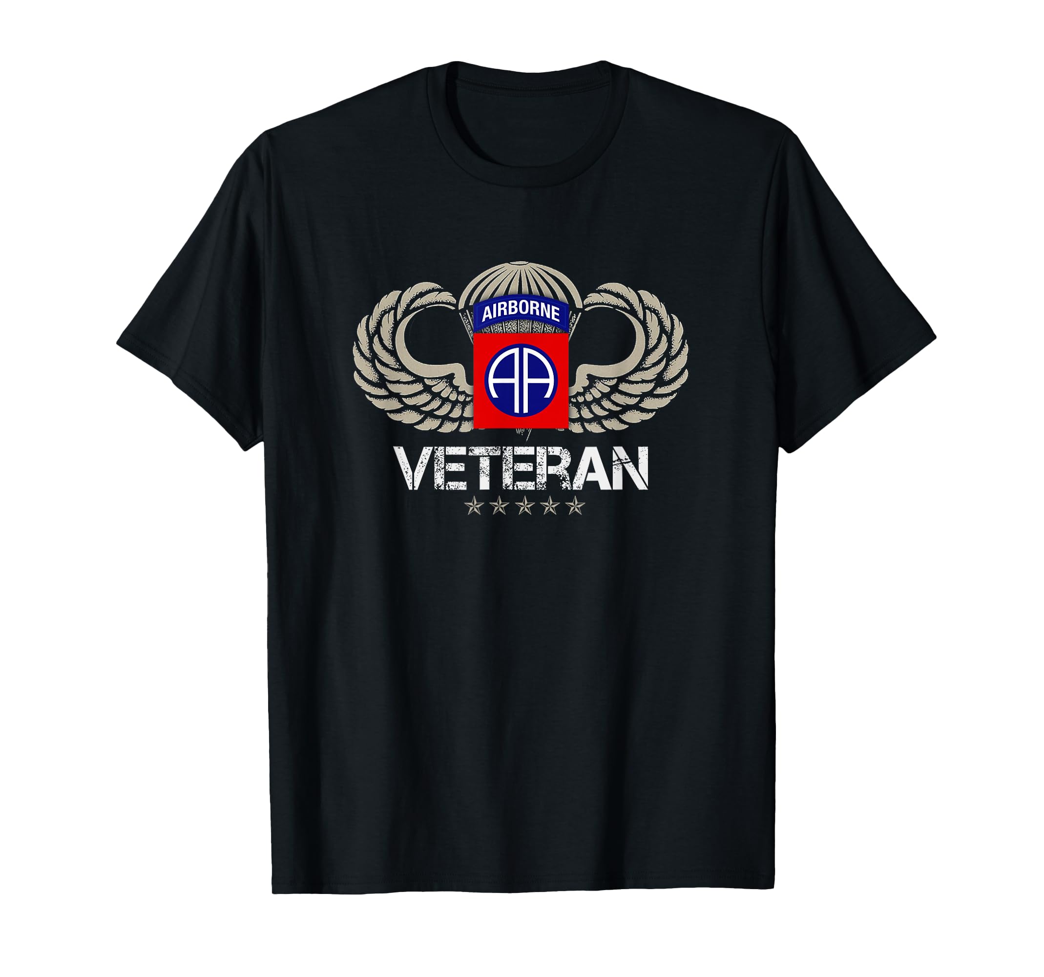 82Nd Airborne Paratrooper Veteran T-Shirt - Novelty Apparel for Adults - T-Shirt, Sweatshirt, Hoodie