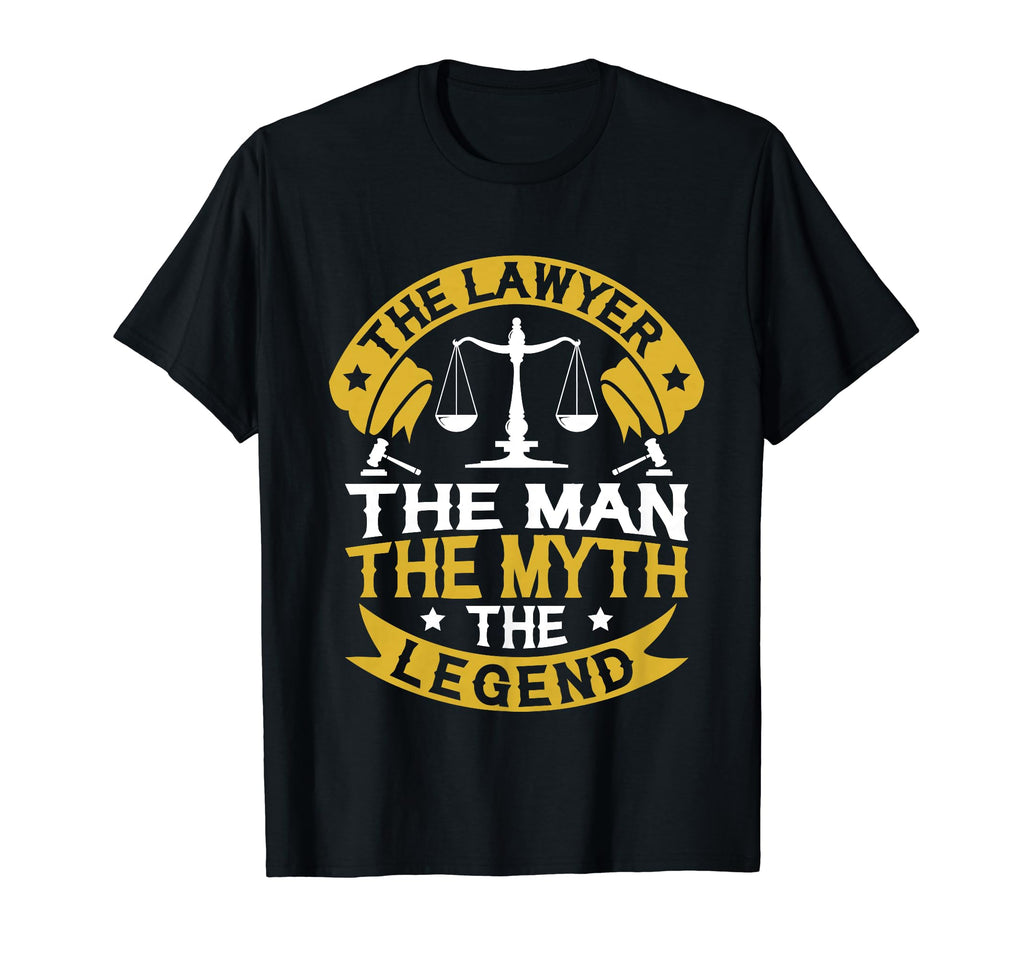 Lawyer Myth Legend Dad Legal Attorney T-Shirt - Trendy Graphic for Adults - T-Shirt, Sweatshirt, Hoodie