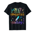 Omg Its My Daughters 7Th Birthday T-Shirt - Minimalist Print Men Women - T-Shirt, Sweatshirt, Hoodie
