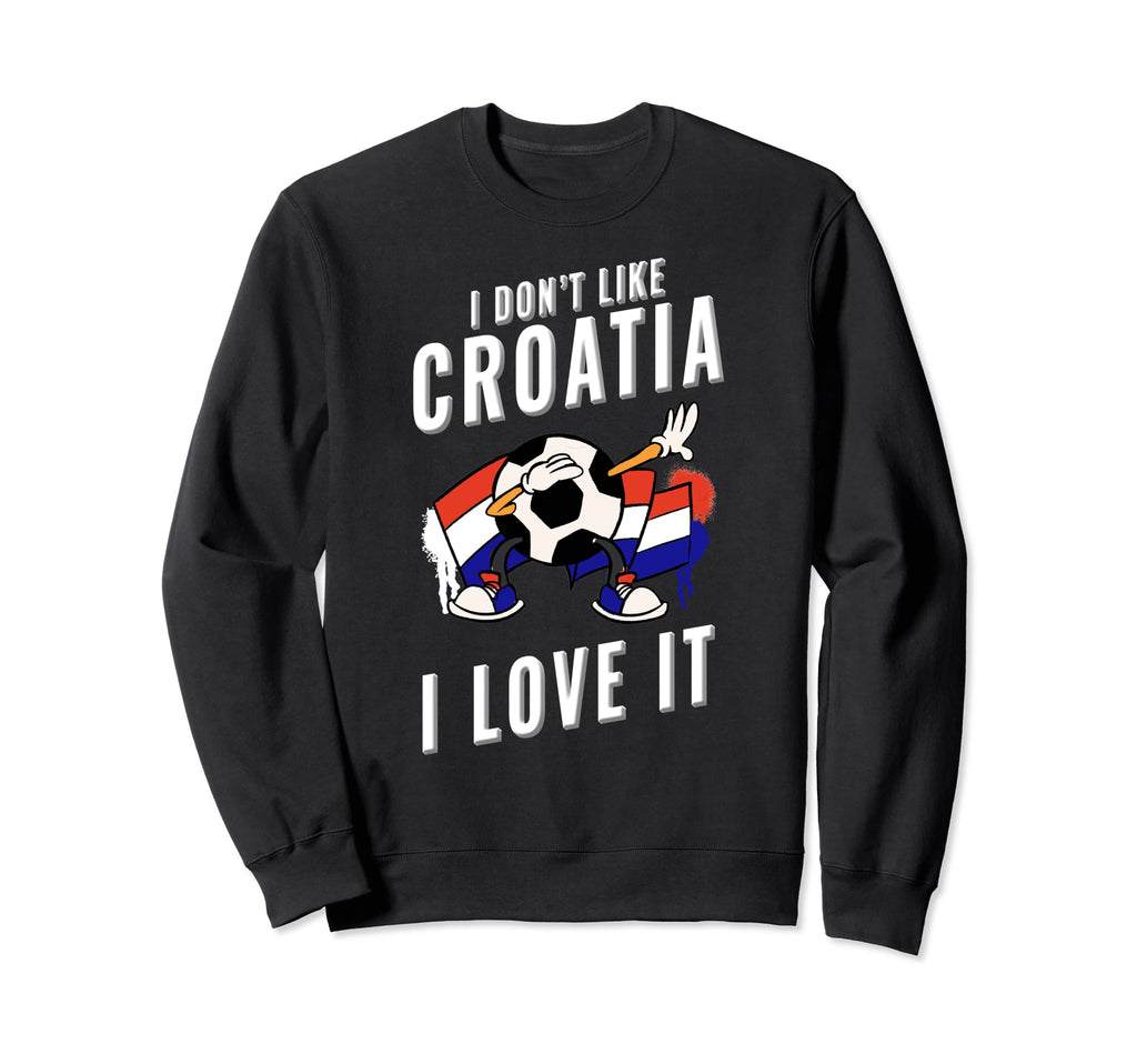 Croatia Soccer Supporters Fun Flag Sweatshirt - Custom Art Print Men Women - T-Shirt, Sweatshirt, Hoodie