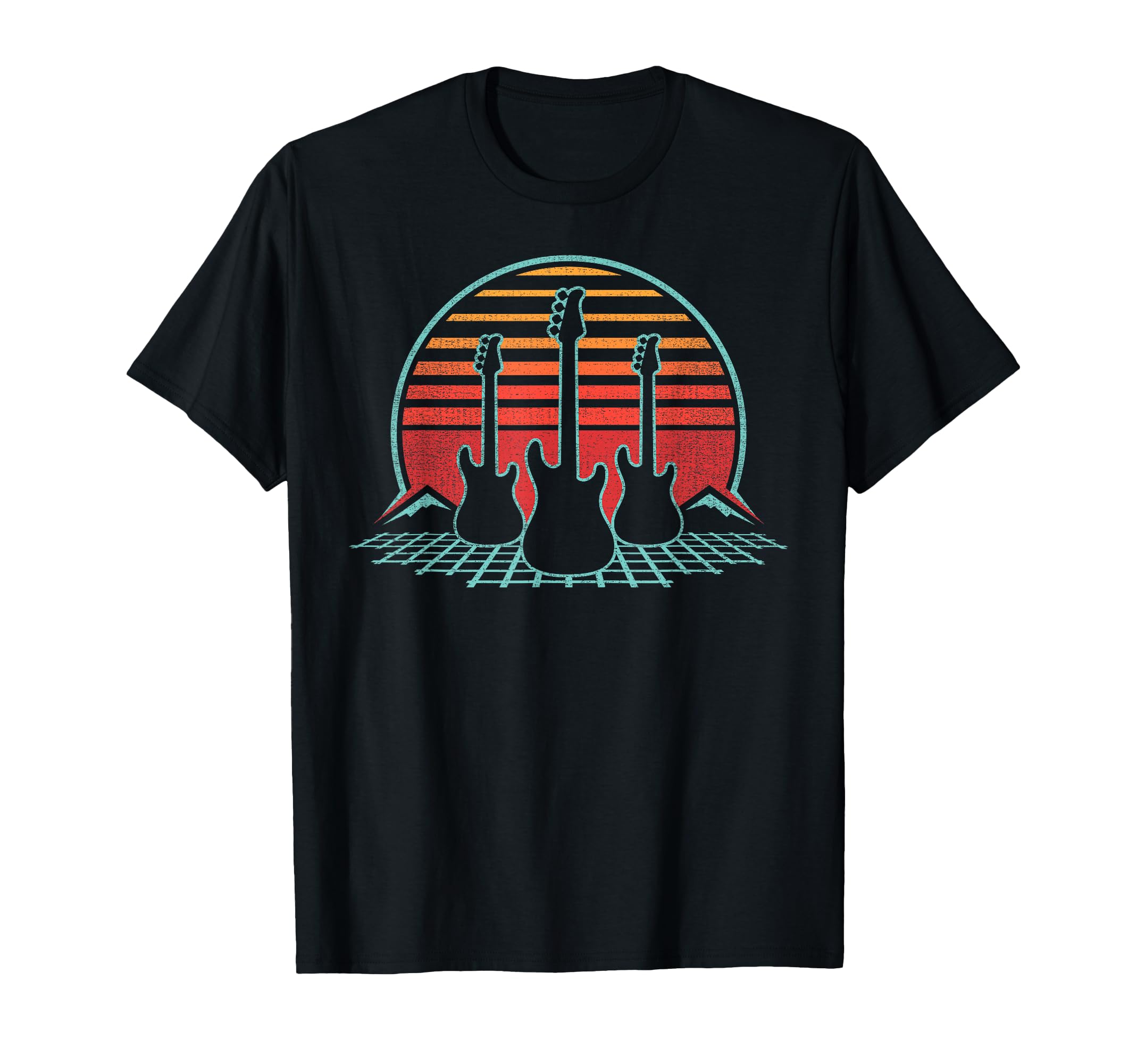 Bass Guitar 80S Bassist Player T-Shirt - Custom Art Print for Adults - T-Shirt, Sweatshirt, Hoodie