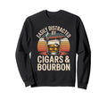 Easily Distracted Cigar Funny Sweatshirt - Aesthetic Graphic for Adults - T-Shirt, Sweatshirt, Hoodie