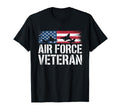 Air Force Veteran Us American Flag Dad T-Shirt - Fun Novelty Design Unisex - T-Shirt, Sweatshirt, Hoodie