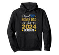 Proud Bonus Dad 2024 Graduate Class Hoodie - Custom Art Print Men Women - T-Shirt, Sweatshirt, Hoodie