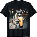 Funny Raccoon Drinking Milk Cute Animal Selfie - Adult & Kids T-Shirts, Sweatshirts & Hoodies apparel design preview 1