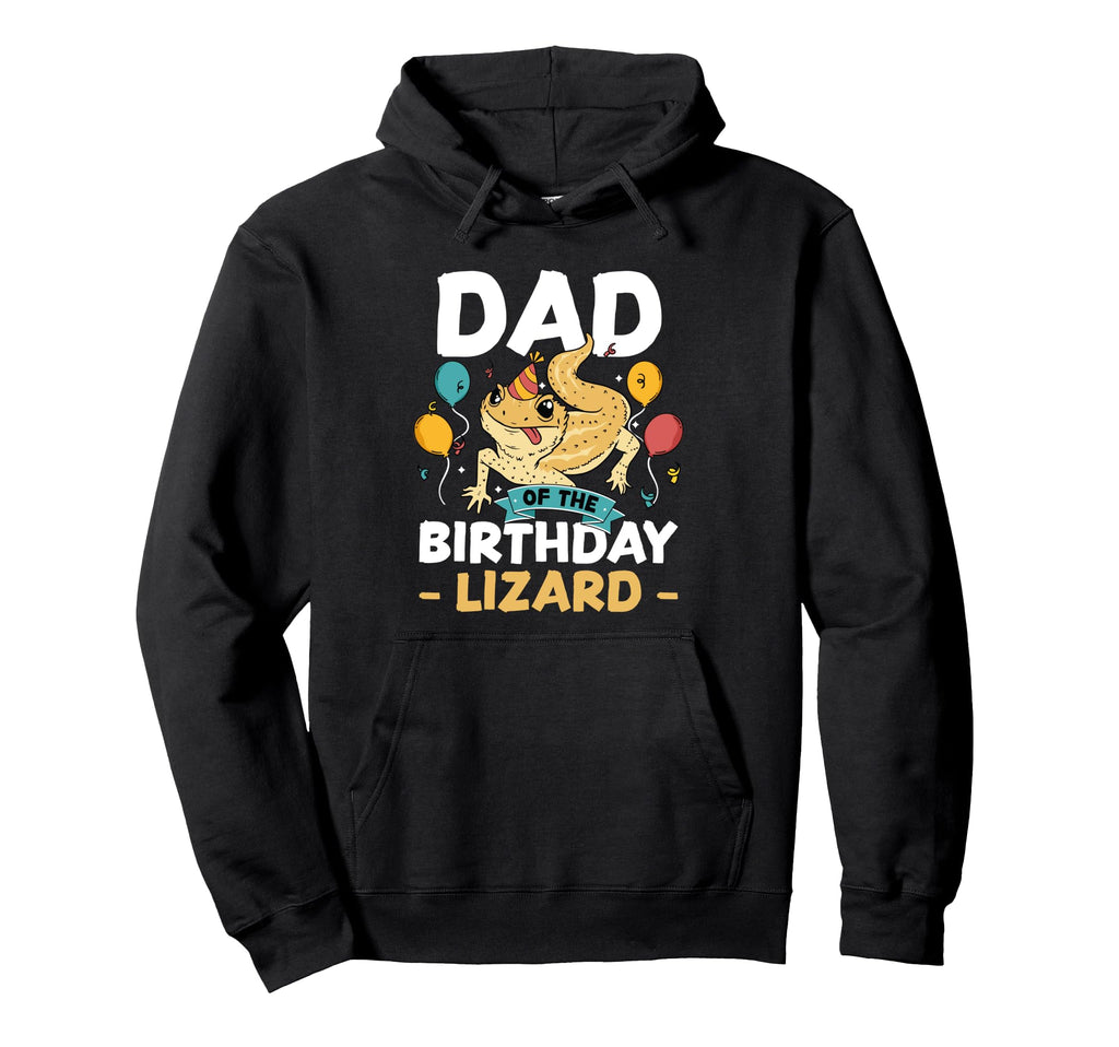 Bearded Dragon Reptile Dad Birthday Lizard Hoodie - Custom Art Print Unisex - T-Shirt, Sweatshirt, Hoodie