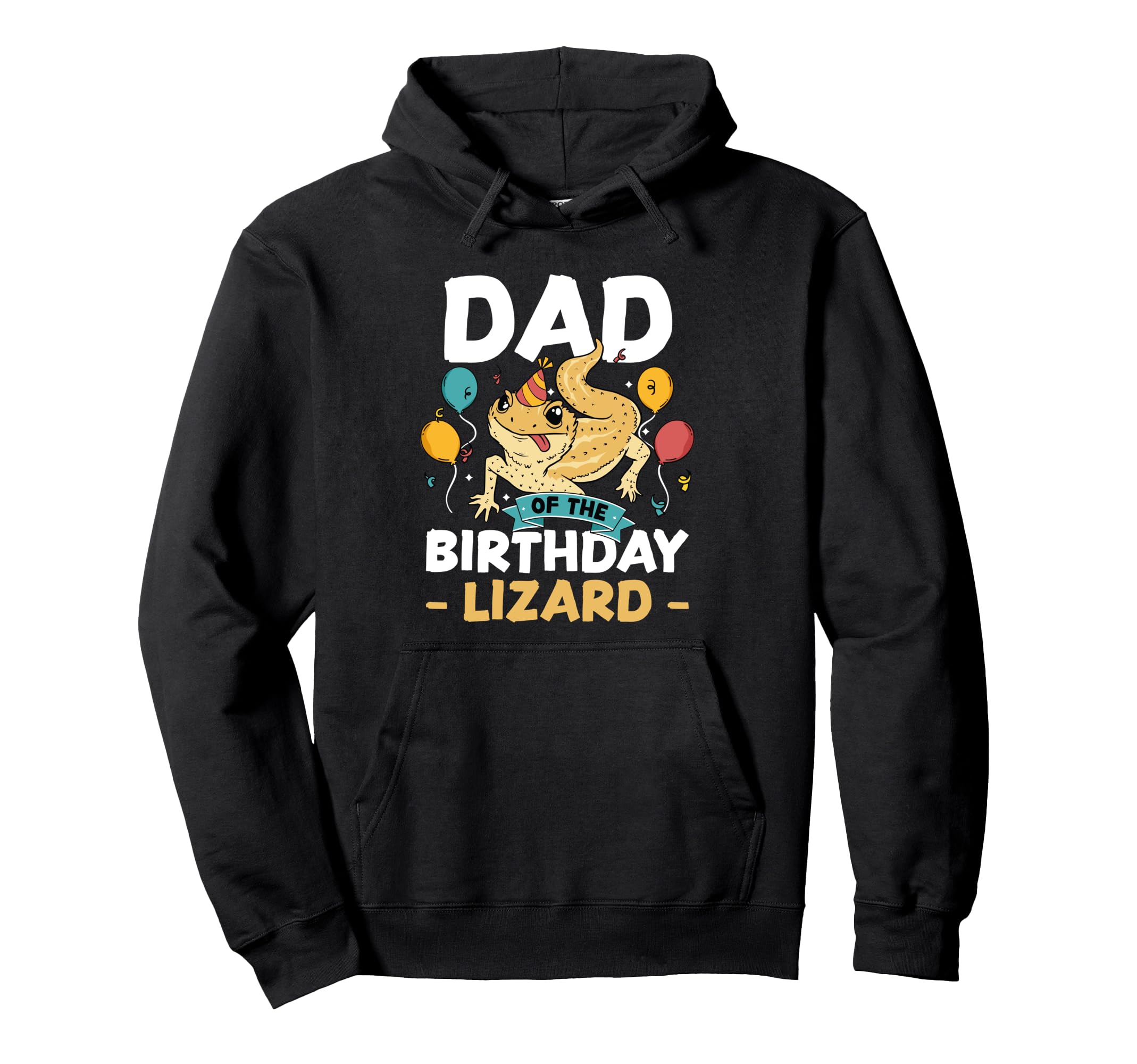 Bearded Dragon Reptile Dad Birthday Lizard Hoodie - Custom Art Print Unisex - T-Shirt, Sweatshirt, Hoodie