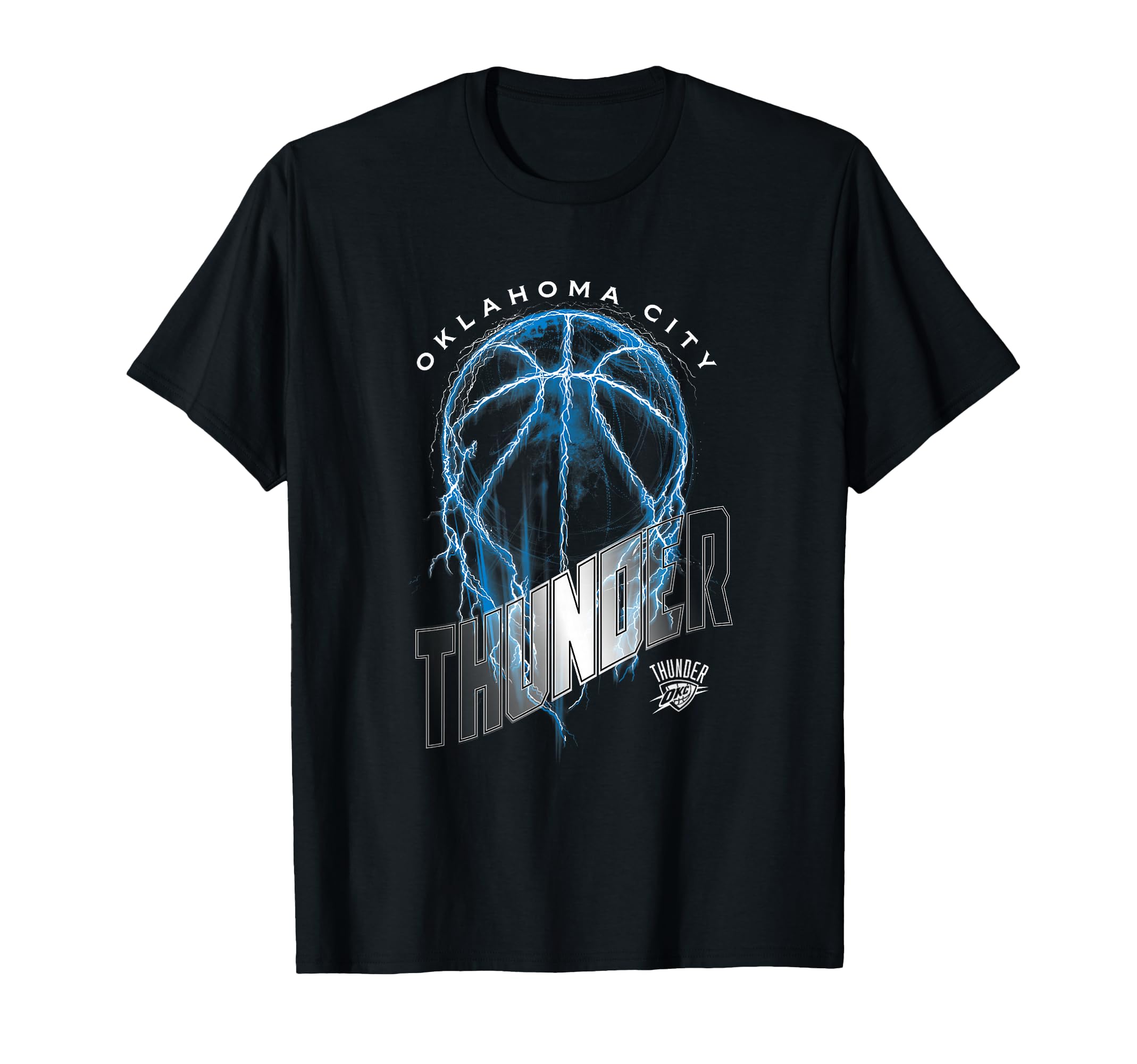 Nba Oklahoma City Thunder Lightning T-Shirt - Minimalist Print for Adults - T-Shirt, Sweatshirt, Hoodie