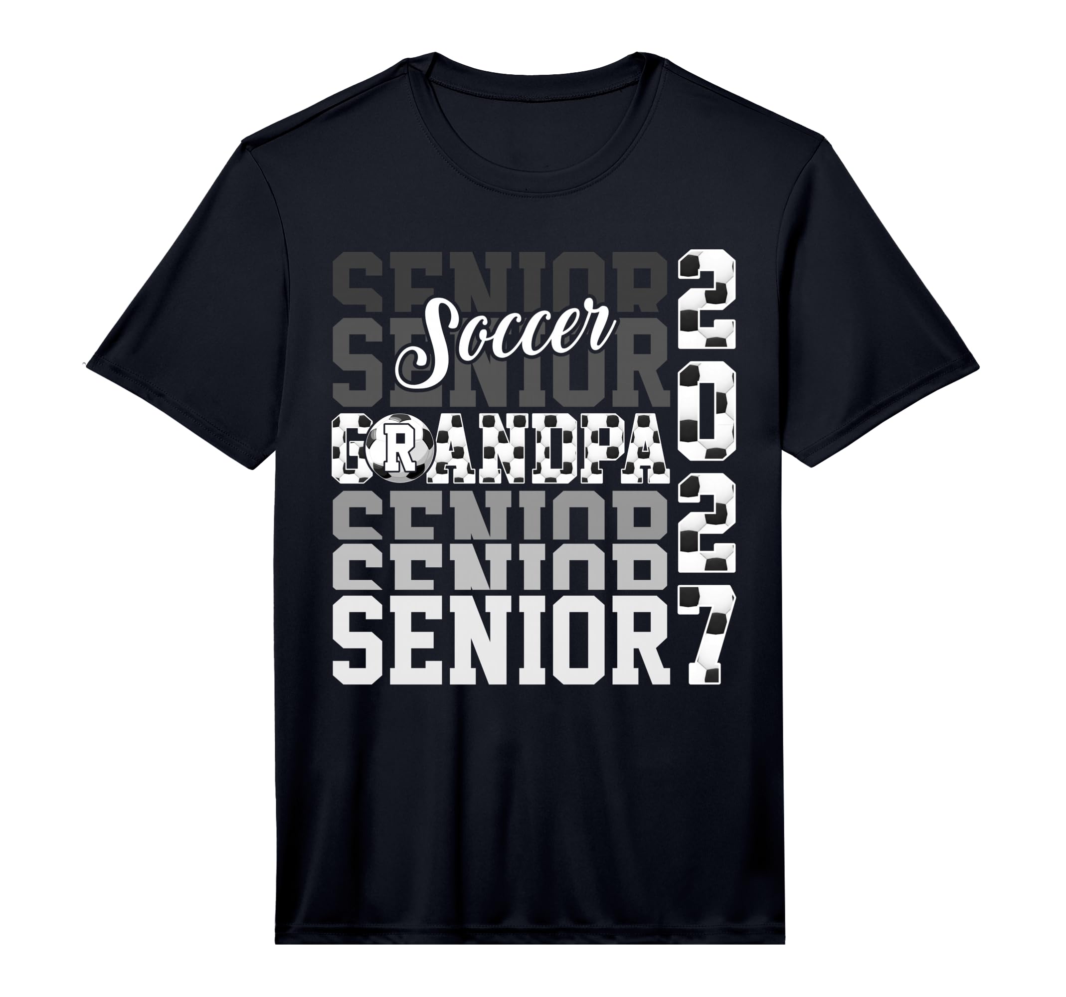 Senior 2027 Soccer Grandpa Proud Family T-Shirt - Graphic Print for Adults - T-Shirt, Sweatshirt, Hoodie