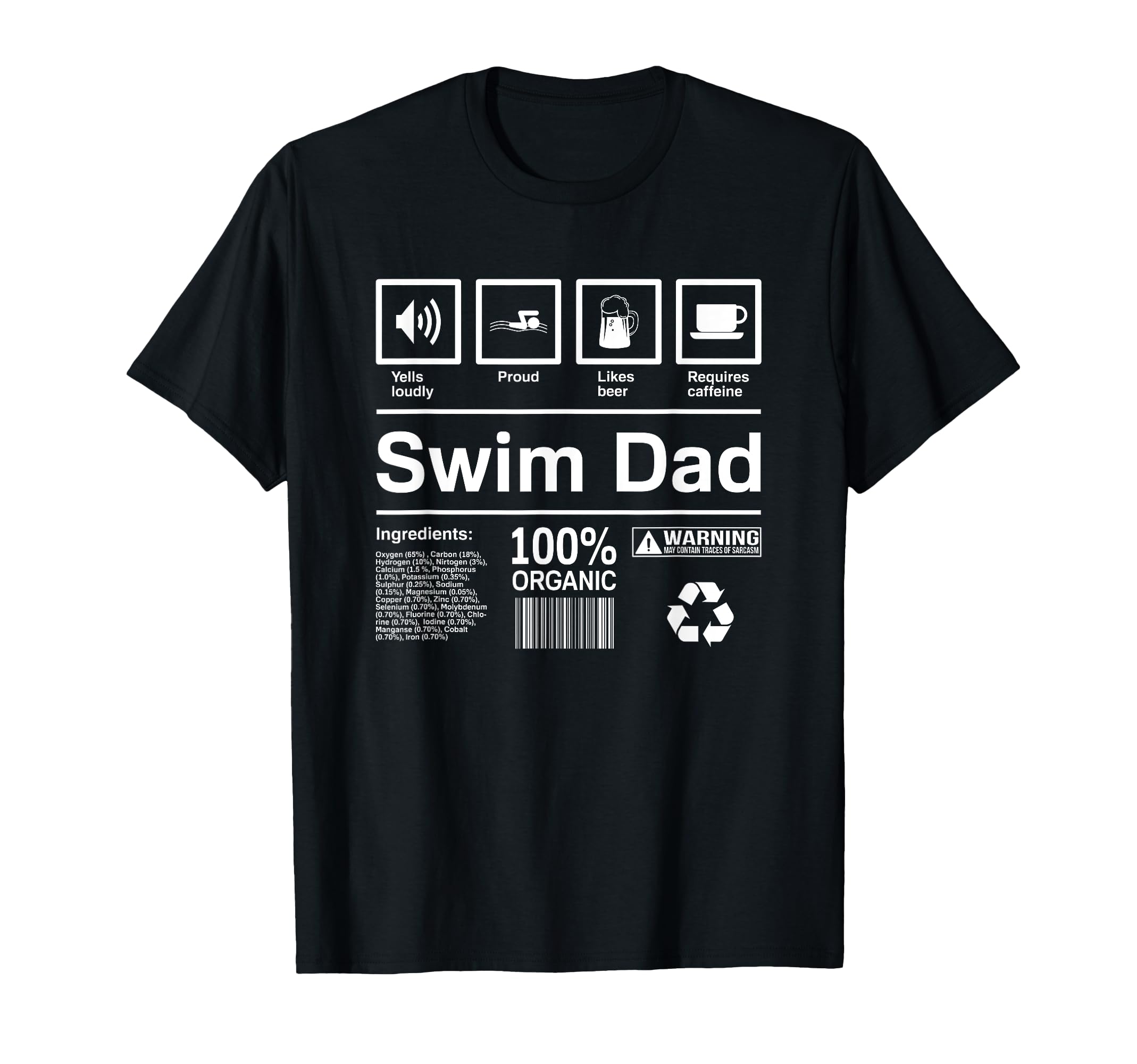 Swim Dad Gifts Swim Dads T-Shirt - Trendy Graphic for Adults - T-Shirt, Sweatshirt, Hoodie
