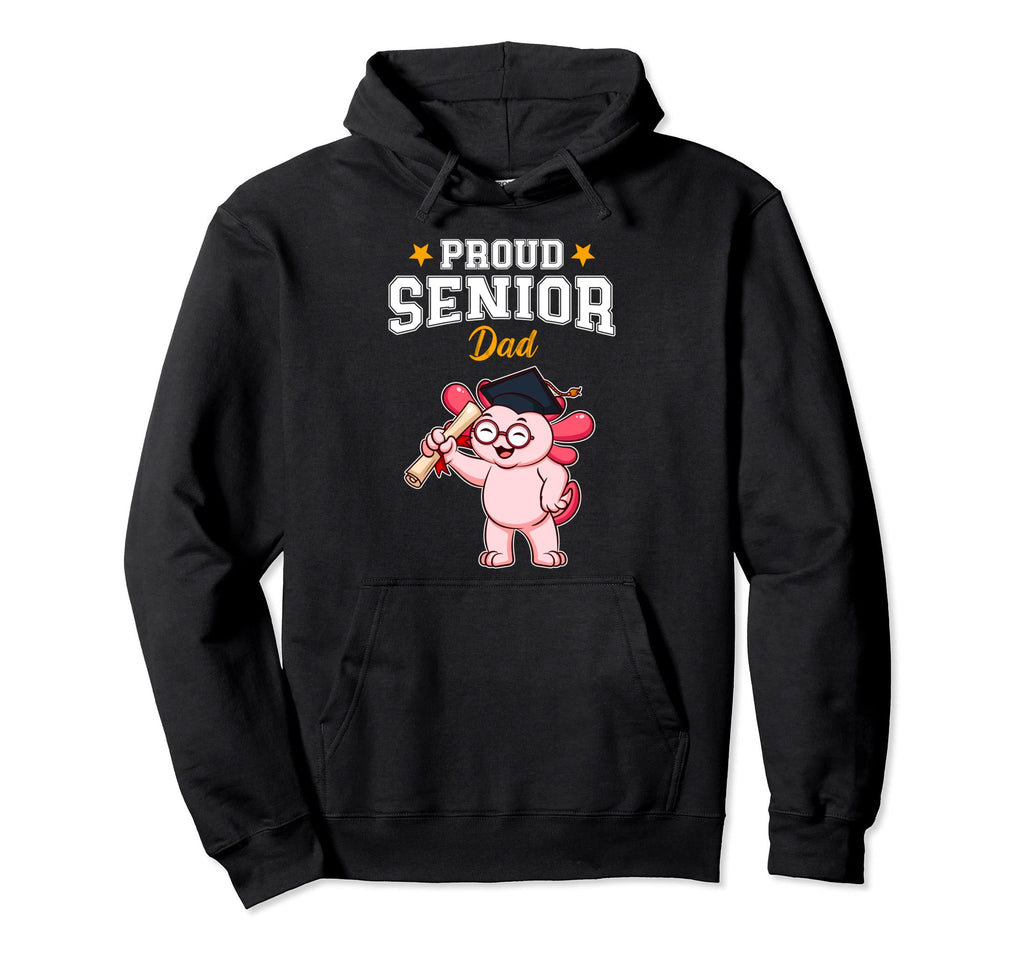 Proud Senior Dad Highschool Graduation Hoodie - Graphic Print Unisex - T-Shirt, Sweatshirt, Hoodie