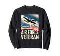 Air Force Veteran Us American Flag Sweatshirt - Streetwear Style Men Women - T-Shirt, Sweatshirt, Hoodie