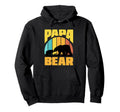 Papa Bear Husband Family Best Dad Hoodie - Casual Everyday Wear Unisex - T-Shirt, Sweatshirt, Hoodie