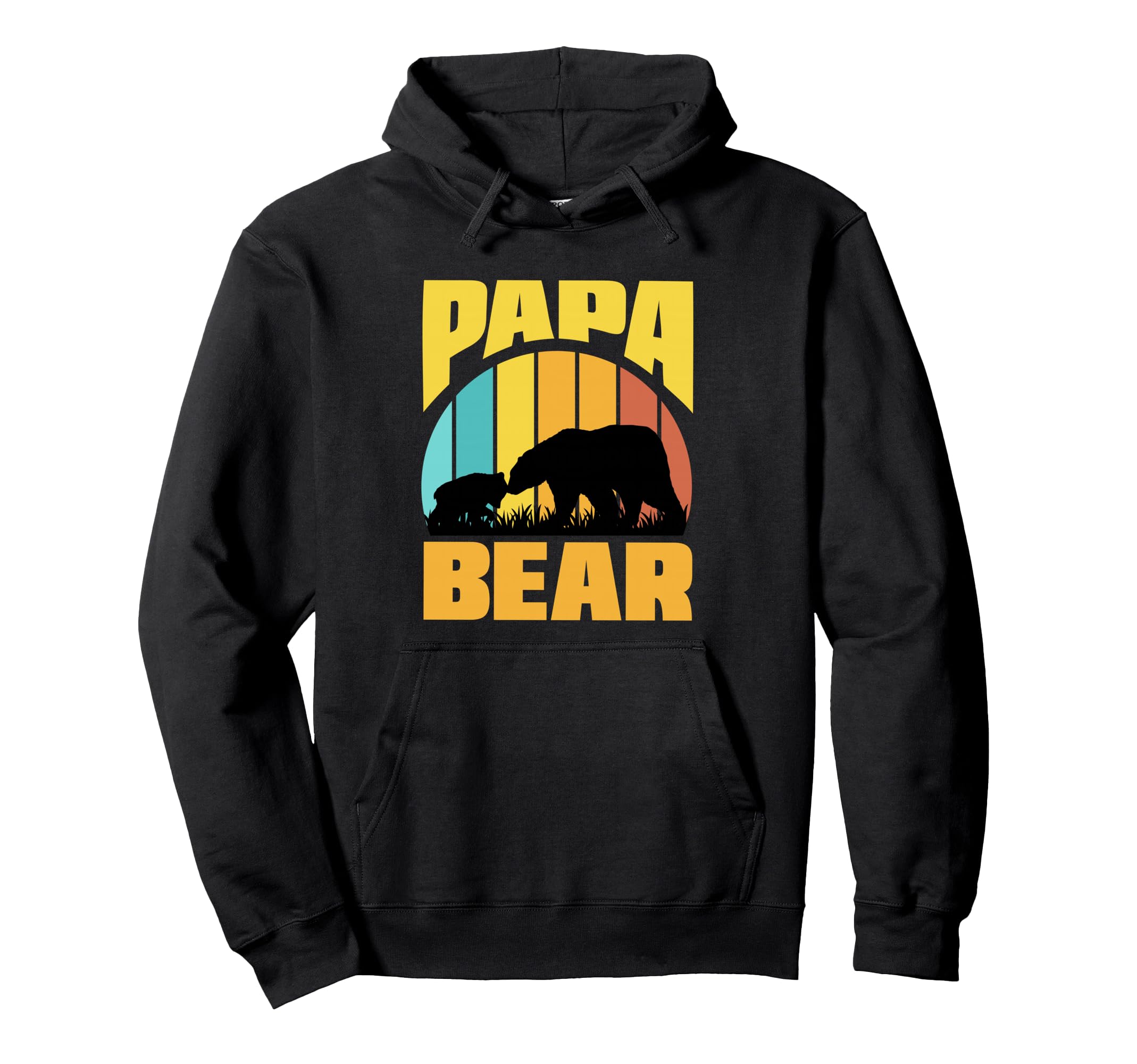 Papa Bear Husband Family Best Dad Hoodie - Casual Everyday Wear Unisex - T-Shirt, Sweatshirt, Hoodie