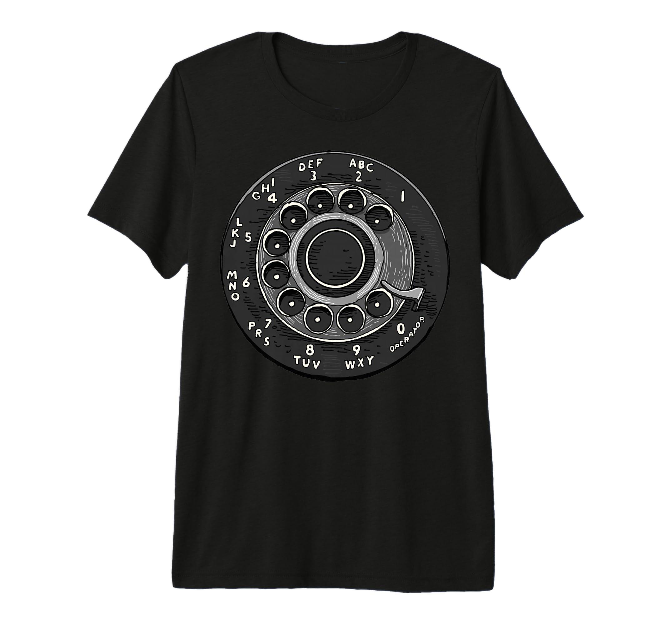 Rotary Phone Rotary Dial Phone Telephone T-Shirt - Minimalist Print Unisex - T-Shirt, Sweatshirt, Hoodie