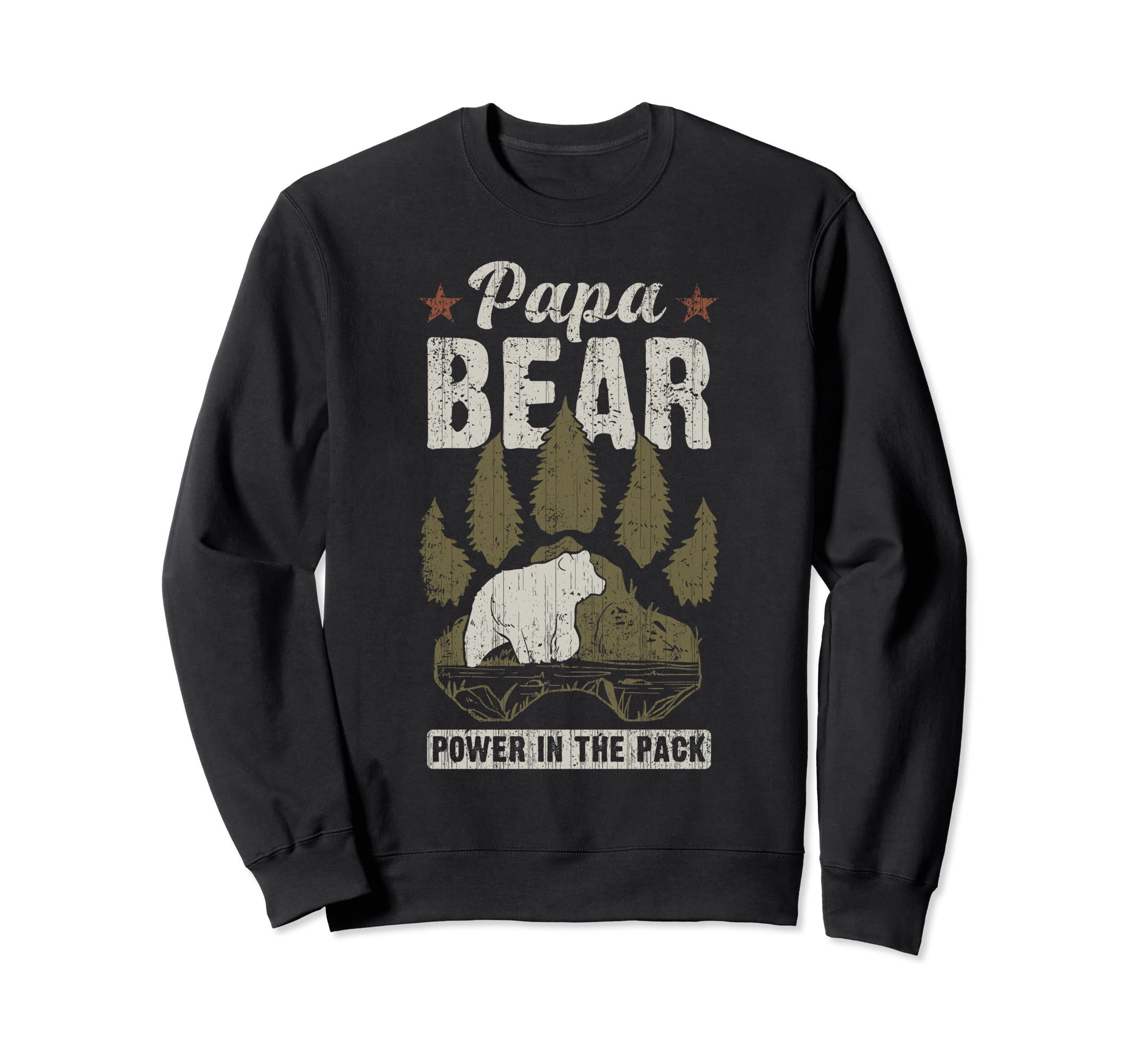 Papa Bear Power Pack Dad Grandpa Sweatshirt - Streetwear Style Unisex - T-Shirt, Sweatshirt, Hoodie