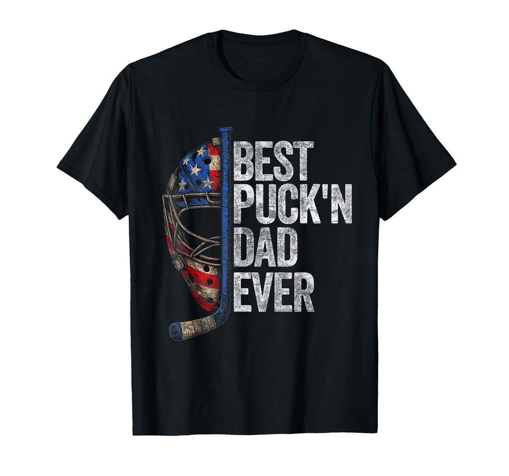 Ice Hockey Dads Best Pukin Dad Ever T-Shirt - Fun Novelty Design Unisex - T-Shirt, Sweatshirt, Hoodie