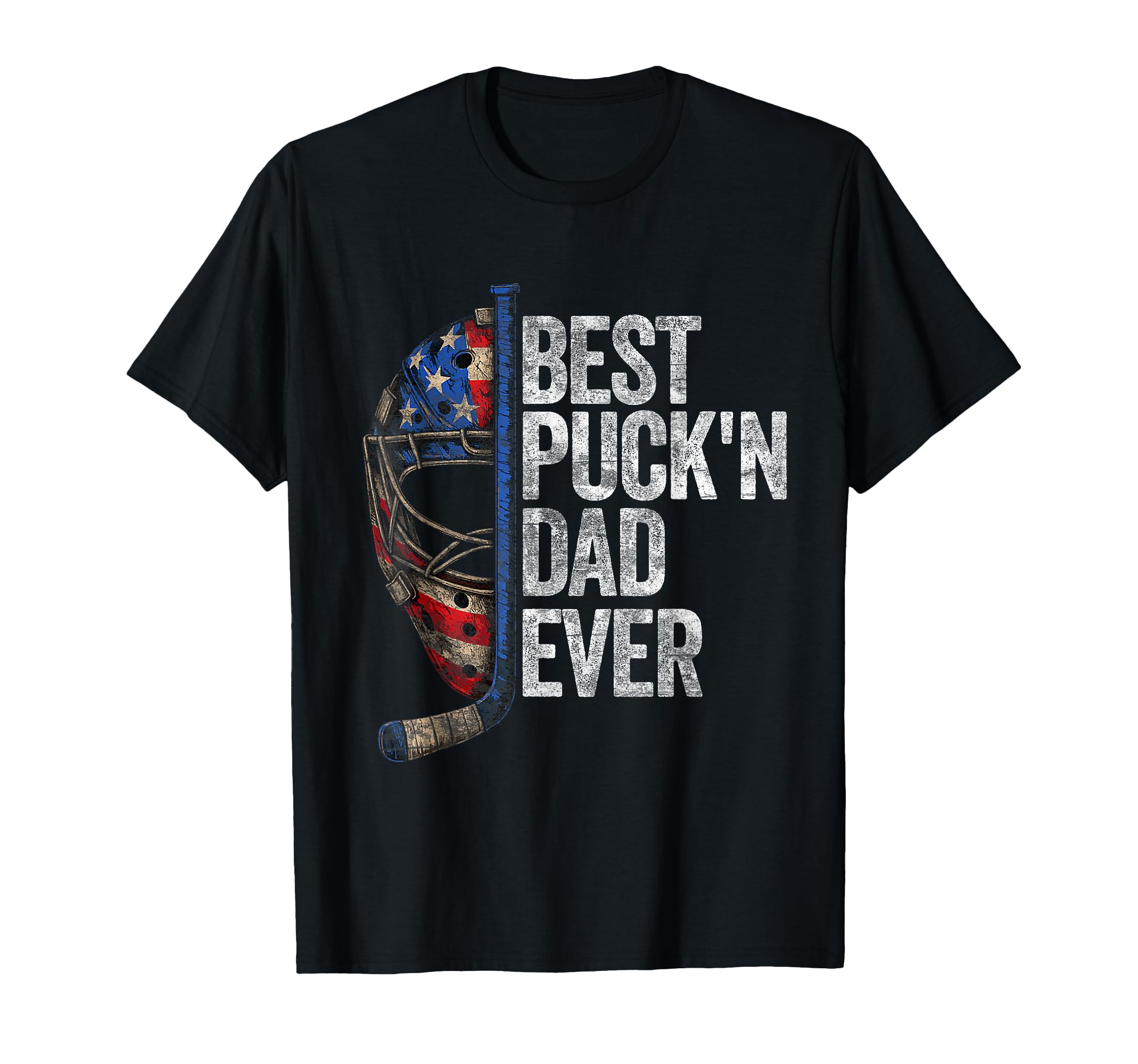 Ice Hockey Dads Best Pukin Dad Ever T-Shirt - Fun Novelty Design Unisex - T-Shirt, Sweatshirt, Hoodie