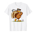 Turkey Golf Thanksgiving Golfer T-Shirt - Custom Art Print for Adults - T-Shirt, Sweatshirt, Hoodie