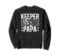 Soccer Keeper Papa Soccer Goalie Sweatshirt - Minimalist Print for Adults - T-Shirt, Sweatshirt, Hoodie