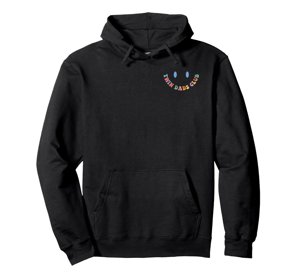 2 Sided Twin Dads Club Groovy Twin Dad Hoodie - Graphic Print for Adults - T-Shirt, Sweatshirt, Hoodie