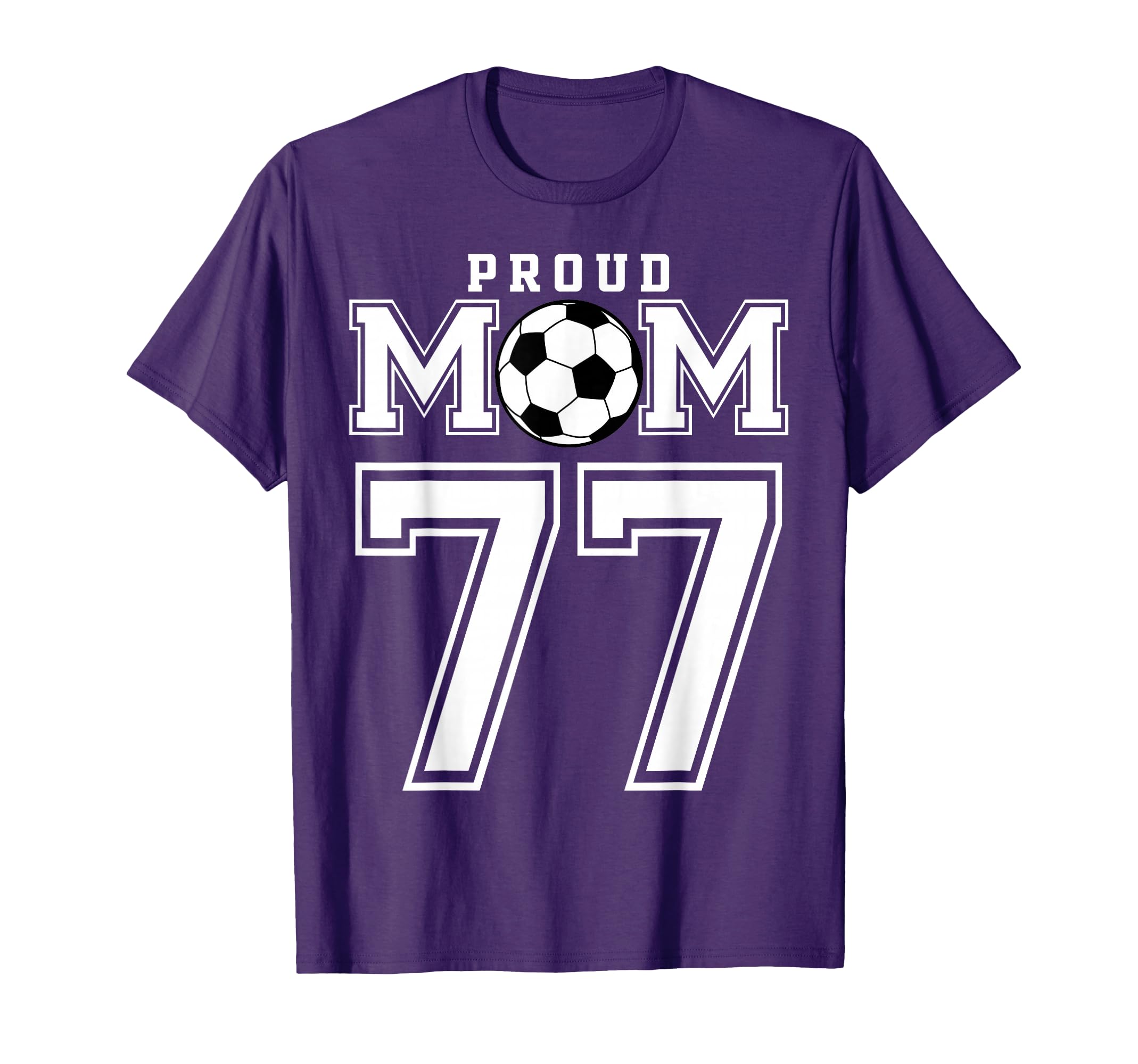 Number 77 Custom Proud Soccer Futbol T-Shirt - Custom Art Print for Adults - T-Shirt, Sweatshirt, Hoodie