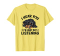 Hear You Not Listening Black Long T-Shirt - Unique Graphic Men Women - T-Shirt, Sweatshirt, Hoodie