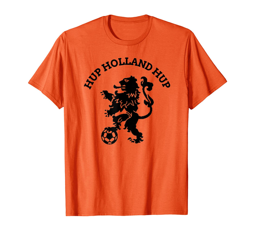 Hup Holland Hup Orange Football Soccer Ball T-Shirt - Graphic Print Unisex - T-Shirt, Sweatshirt, Hoodie