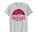 Chicago Skyline Soccer Fc Futbol T-Shirt - Custom Art Print Men Women - T-Shirt, Sweatshirt, Hoodie