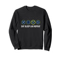 Eat Sleep Lax Repeat Funny Sweatshirt - Minimalist Print Men Women - T-Shirt, Sweatshirt, Hoodie
