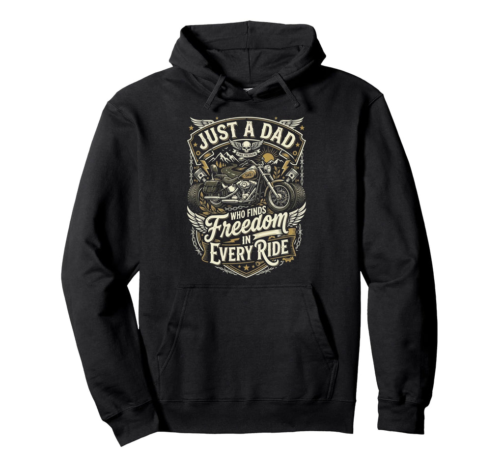 Motorcycle Dad Motorcyle Rider Hoodie - Fun Novelty Design for Adults - T-Shirt, Sweatshirt, Hoodie
