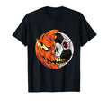 Soccer Ball Pumpkin Skull Halloween T-Shirt - Trendy Graphic for Adults - T-Shirt, Sweatshirt, Hoodie